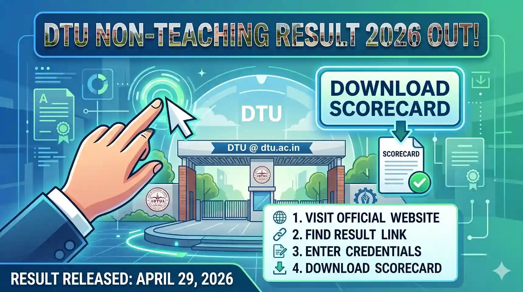 dtu-non-tech-staff-admit-card