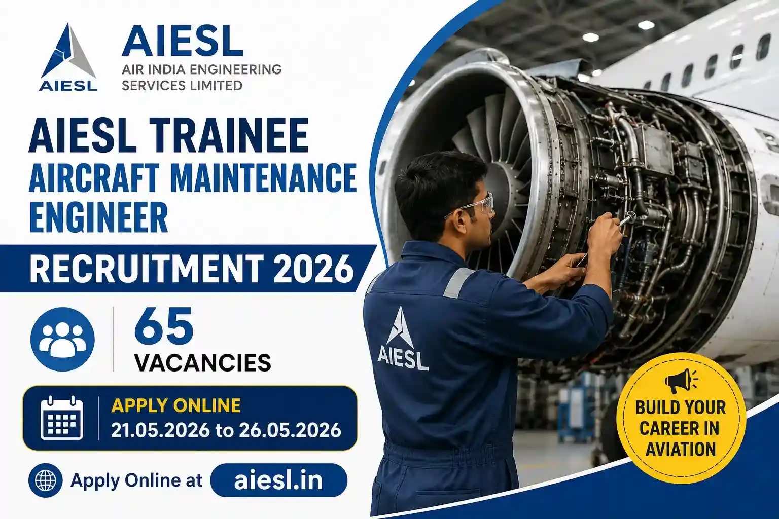 AIESL Trainee Aircraft Maintenance Engineer Recruitment 2026