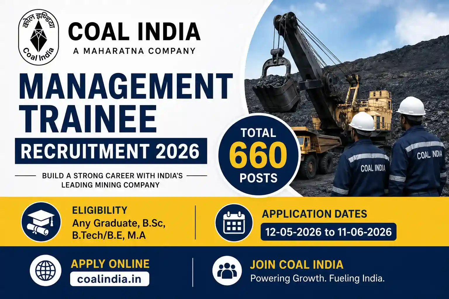 Coal India Management Trainee Recruitment 2026