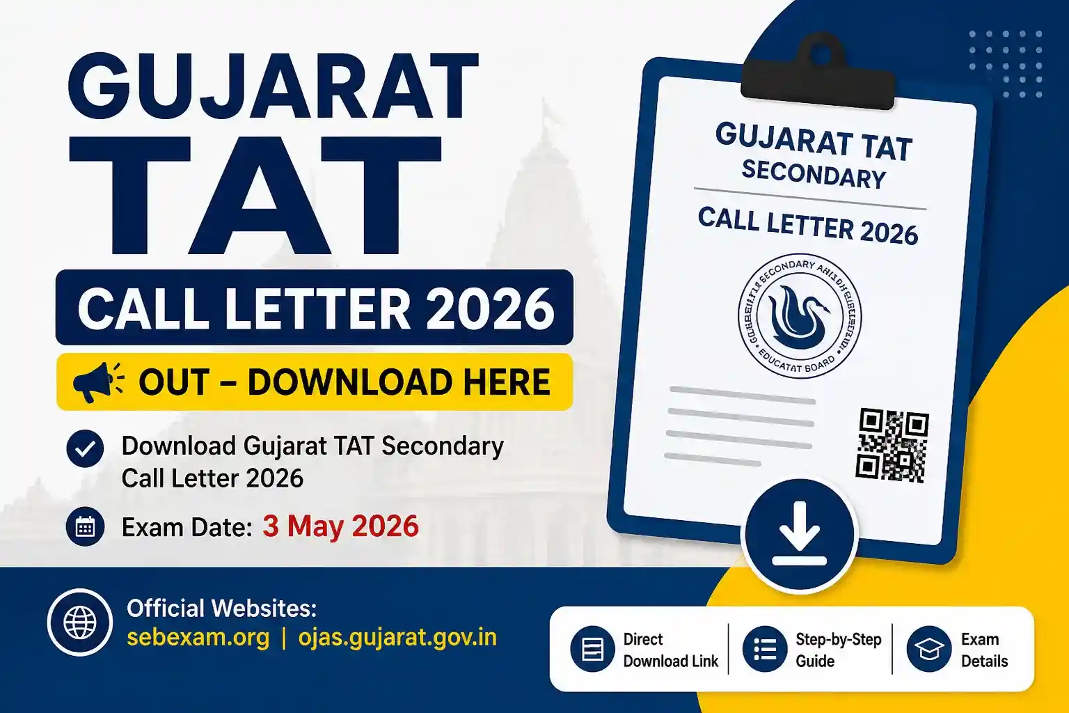 Gujarat TAT Call Letter 2026