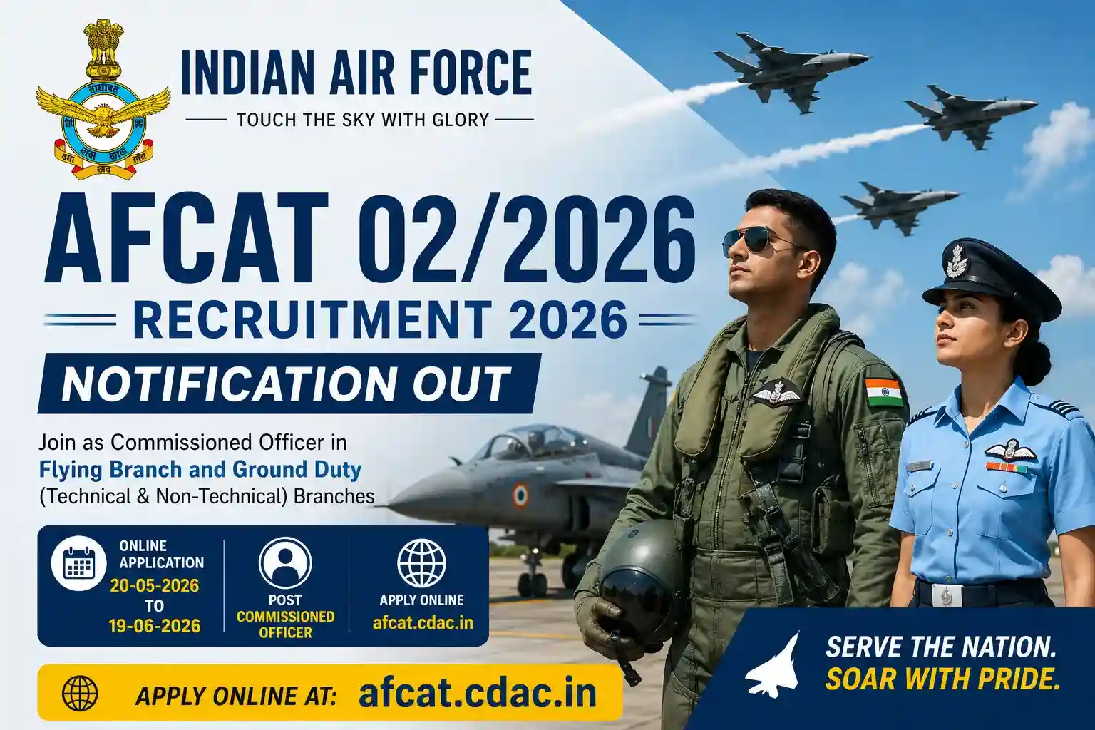 Indian Air Force AFCAT 02/2026 Recruitment 2026