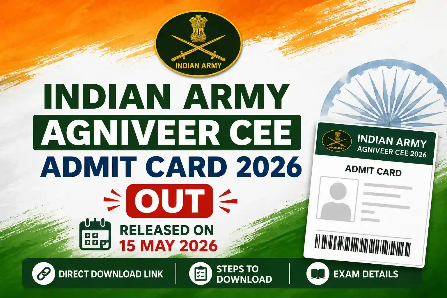 Indian Army Agniveer CEE Admit Card 2026