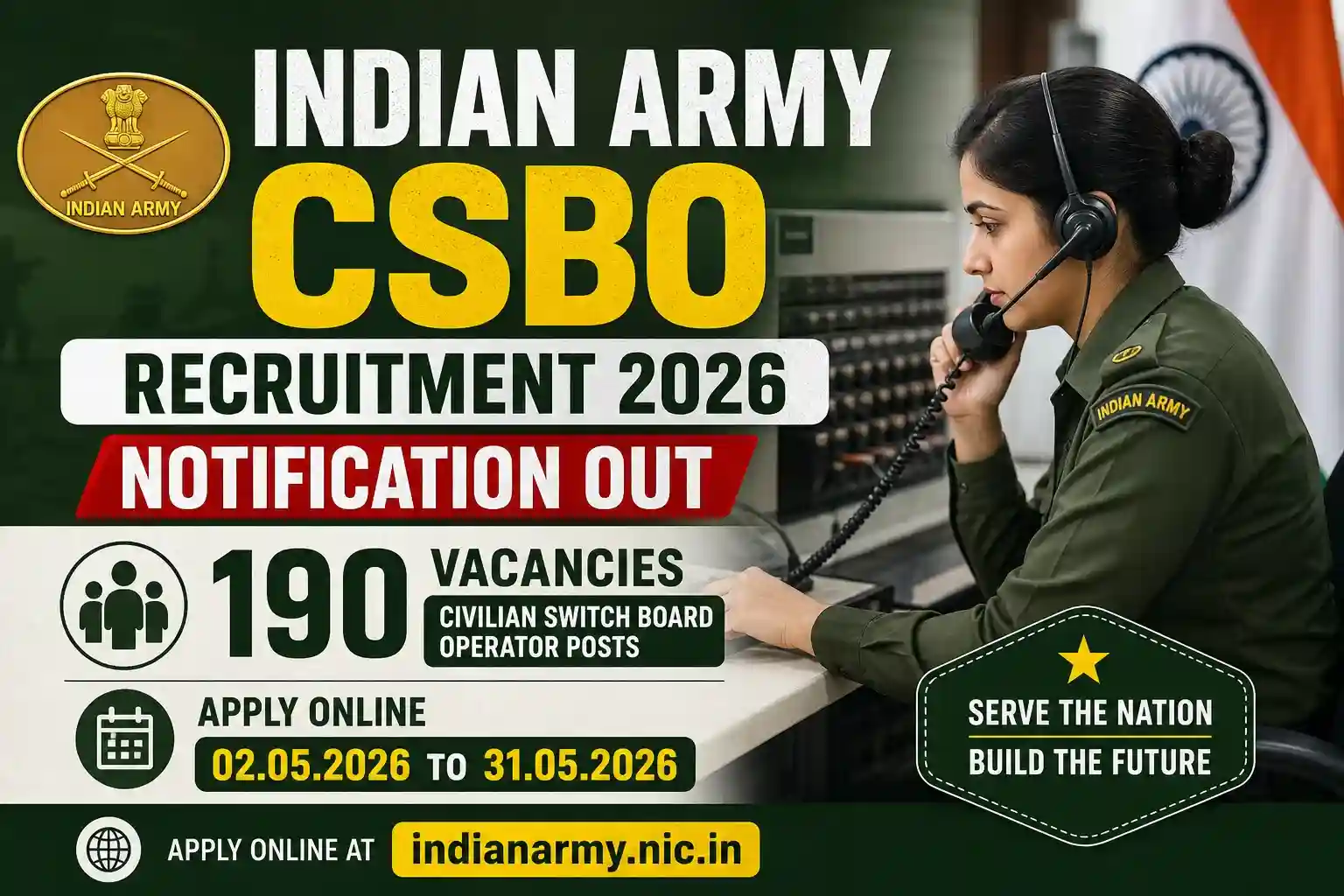 Indian Army CSBO Recruitment 2026