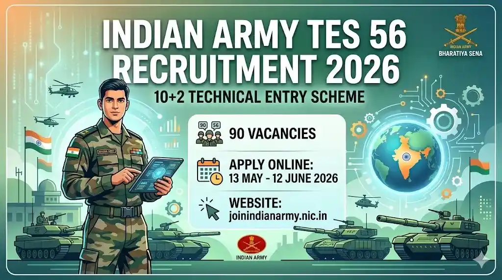 Indian Army TES-56 Recruitment 2026