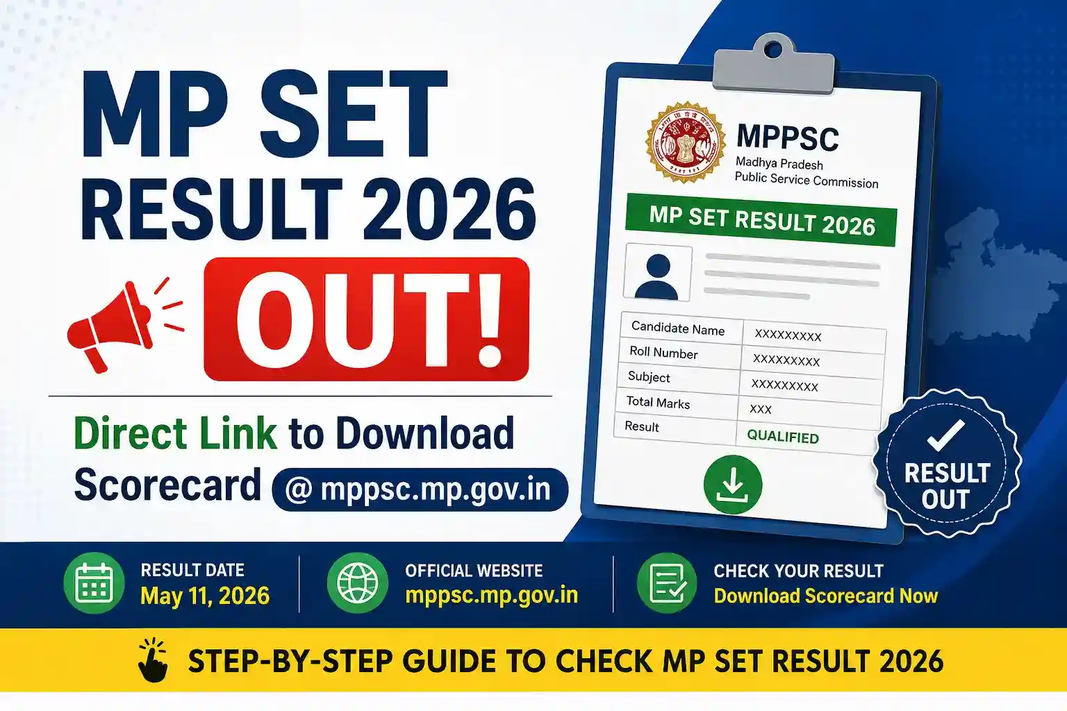 MP SET Result 2026