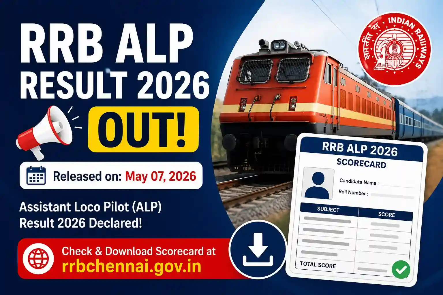 RRB Bilaspur ALP Result 2026