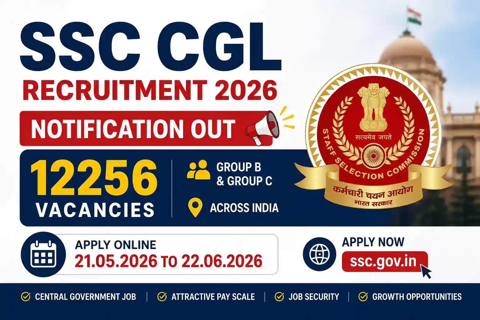 SSC CGL Recruitment 2026