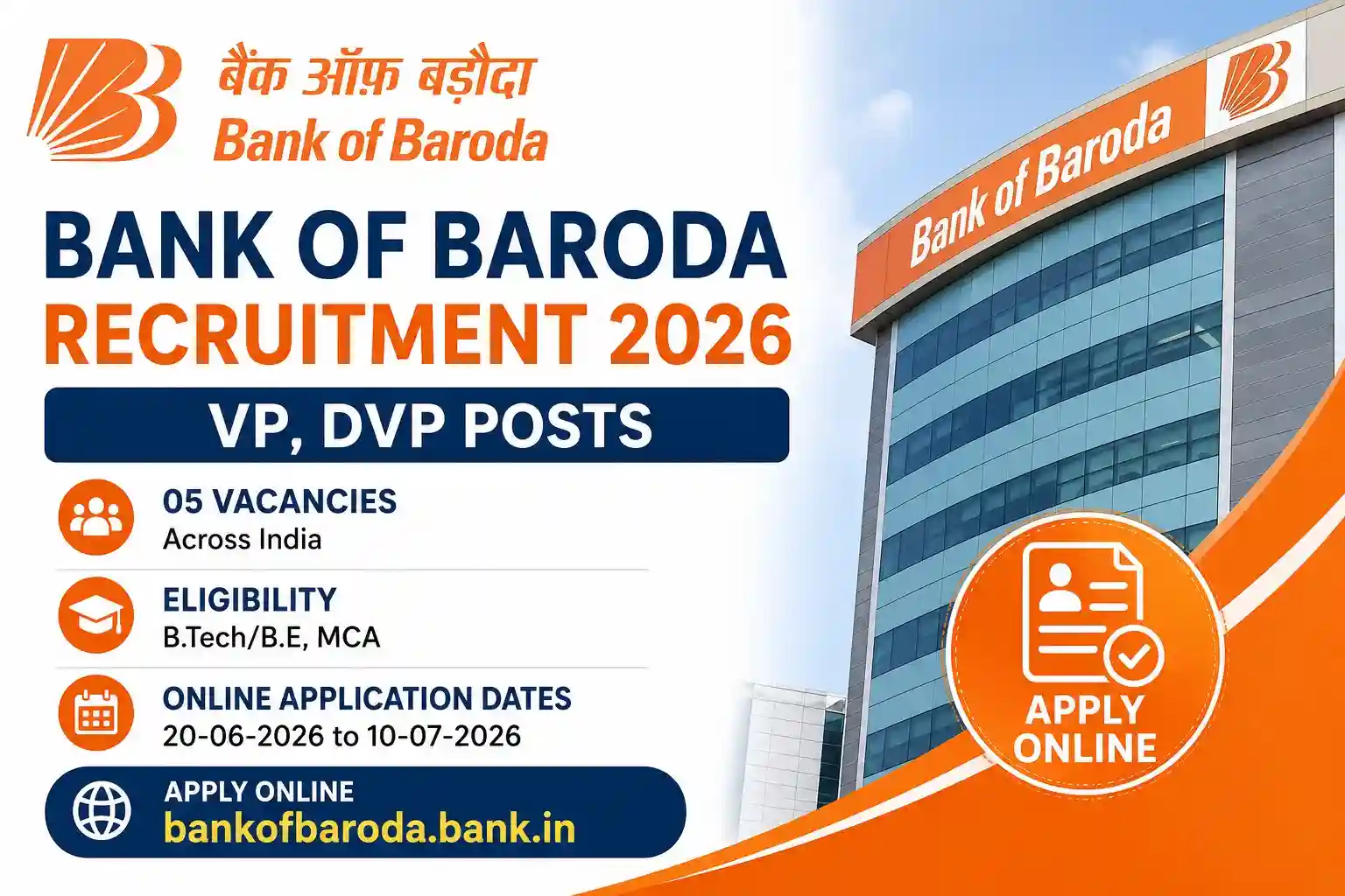Bank of Baroda Recruitment 2026