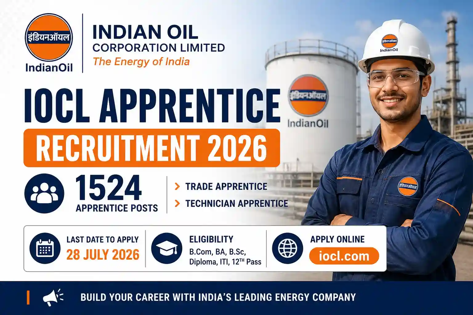 IOCL Apprentice Recruitment 2026