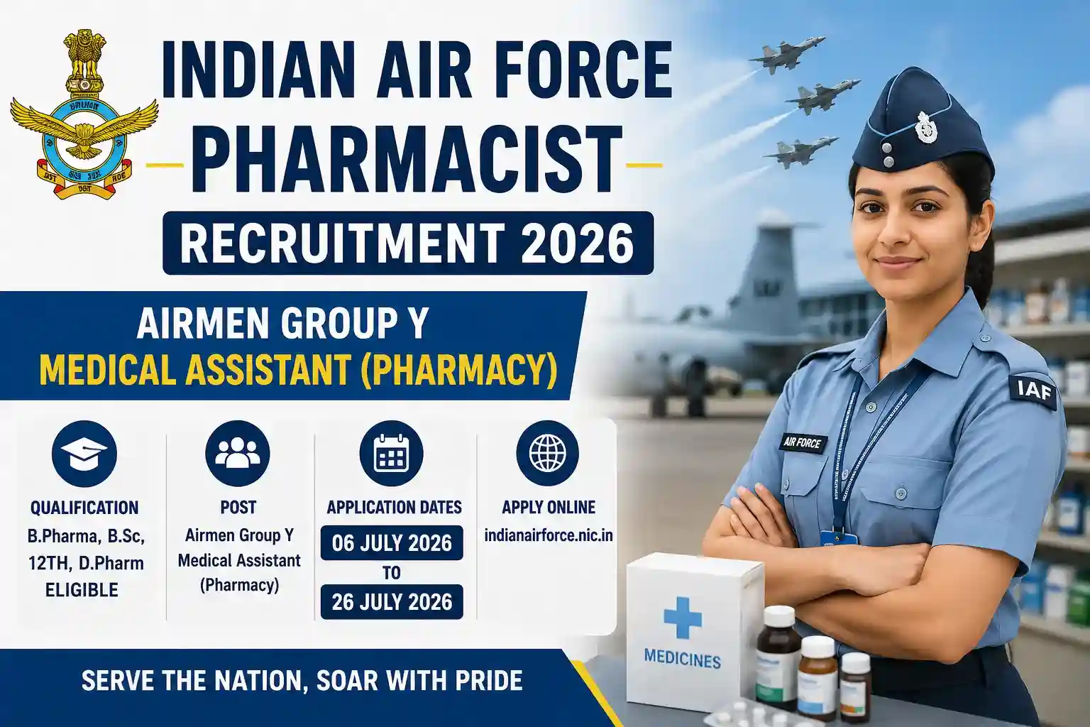 Indian Air Force Pharmacist Recruitment 2026