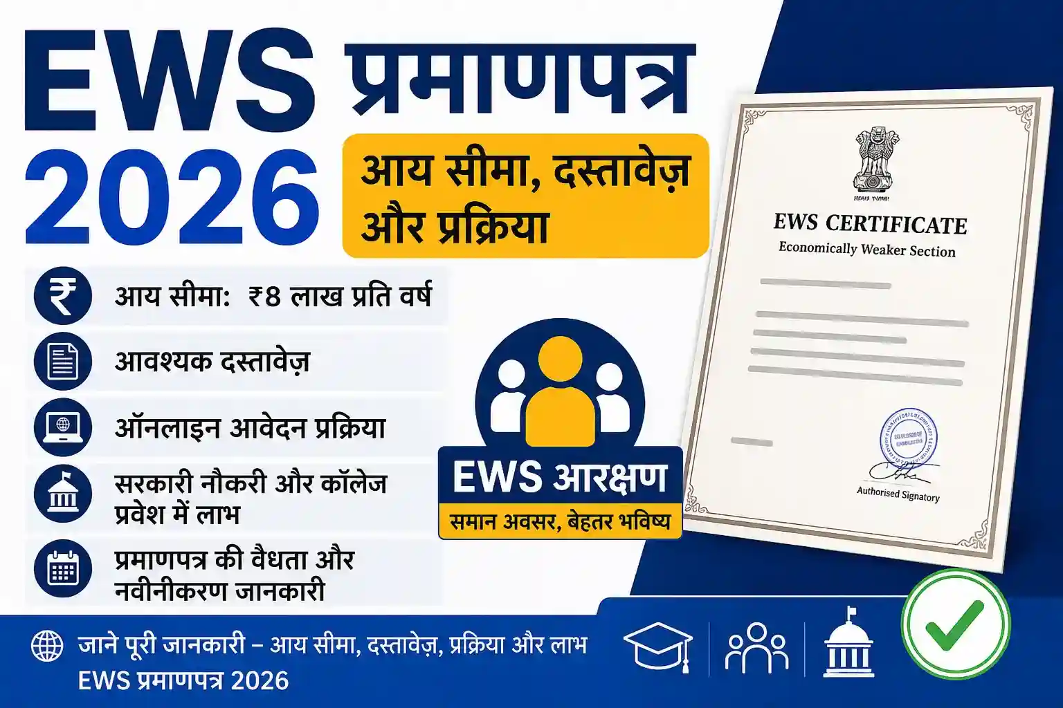 EWS प्रमाणपत्र कैसे बनाएं
