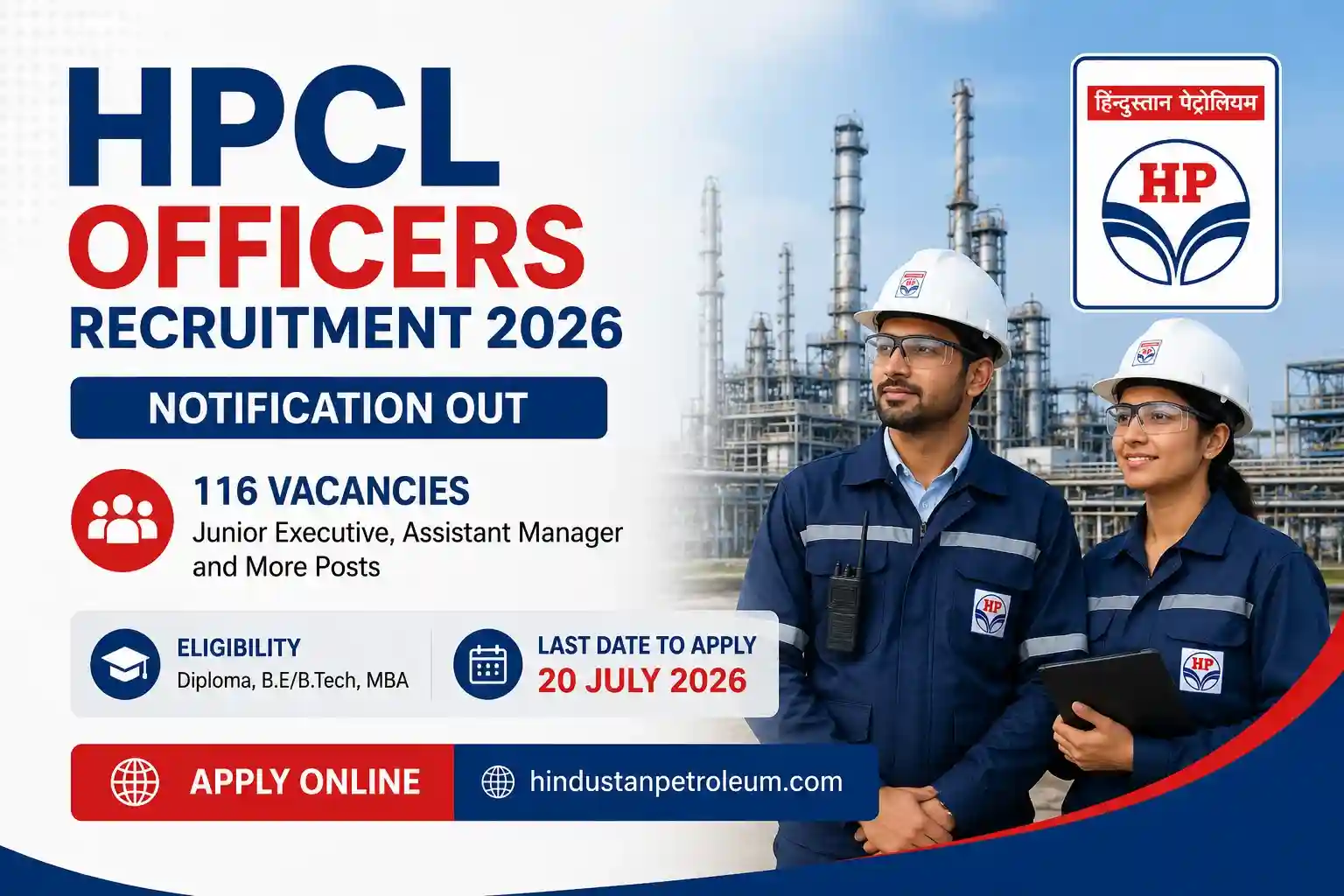 HPCL Officers Recruitment 2026