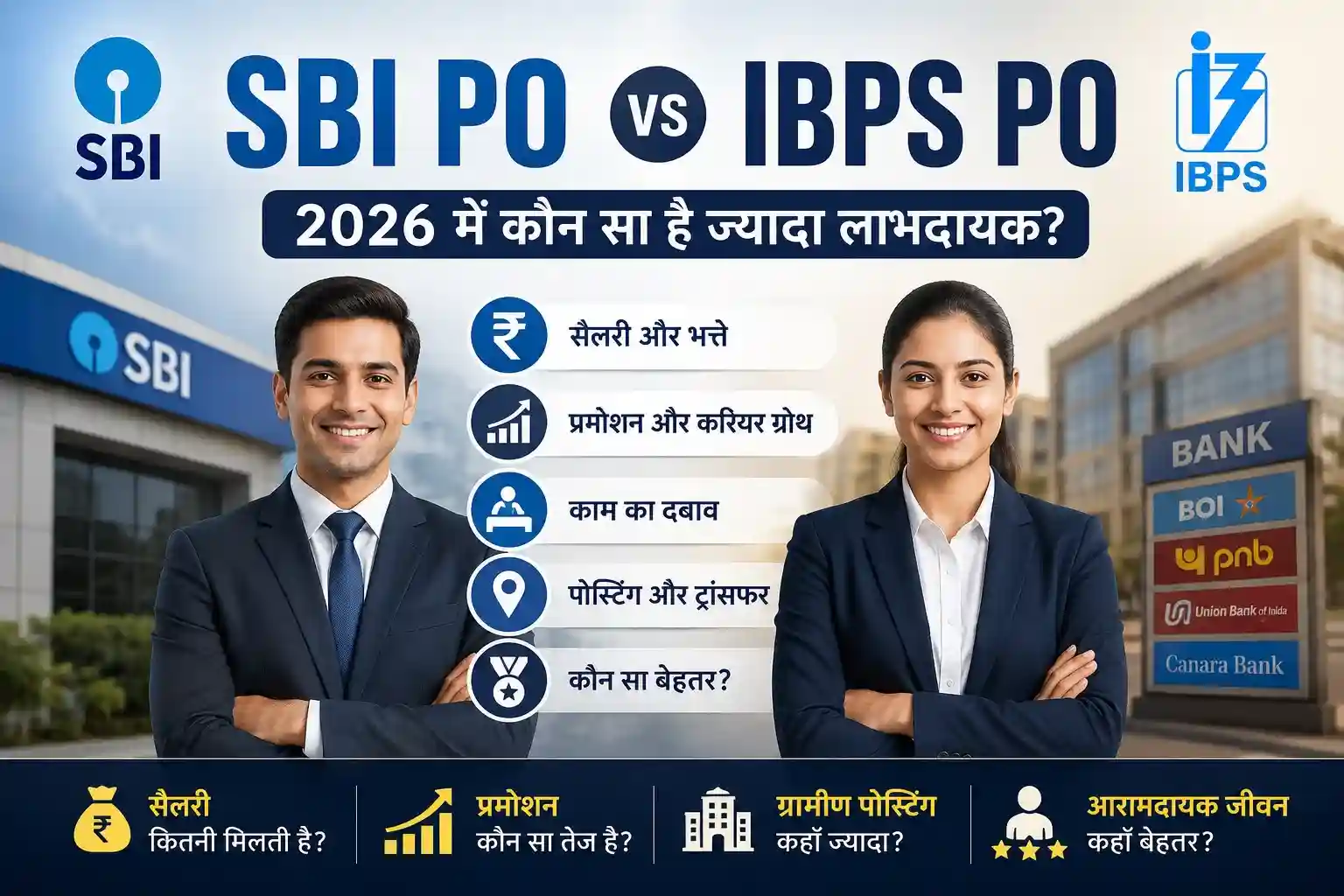 एसबीआई पीओ बनाम आईबीपीएस पीओ