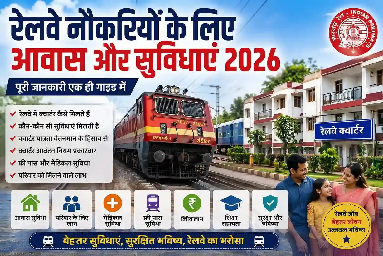 रेलवे नौकरियों के आवास और सुविधाएं