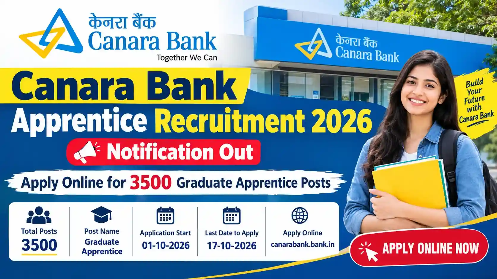 Canara Bank Apprentice Recruitment 2026